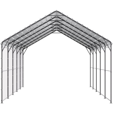 Mophorn 13' x 26' Hochleistungs-Carport aus Metall, Outdoor-Autozelt mit Rahmen und Dach aus verzinktem Stahl, abnehmbare Seitenwände, Mehrzweck-Unterstand für Pickup, Boot, Auto und Traktoren