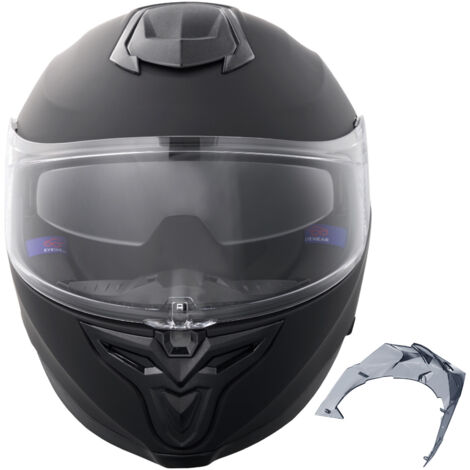 Mophorn-Motorradhelm, Integralhelm aus Smart ABS und hoher Dichte, Bluetooth-Steckplatz, austauschbare Linse, DOT-Zulassung, für Jugendliche und Erwachsene