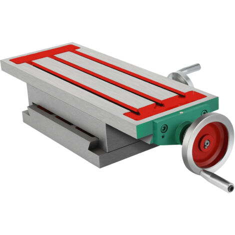 Mophorn Frästisch 450×170 mm (17,7×6,7 Zoll), 30 kg schwerer Kreuzschlitten-Arbeitstisch, 2-Achsen-4-Wege-Kreuzfräsmaschine für Bohrständer und Tischfräsen