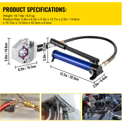 Produktbild von Giwnhvx 4-teiliges Hydraulik-Armaturenset – Wiederverwendbare Reparaturarmaturen 1/2", 3/8", 1/4" Für Doppelt Geflochtene Schläuche