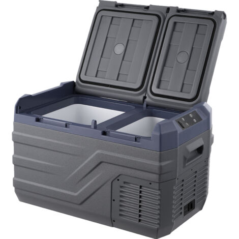 Mophorn Autokühlschrank, 12-Volt-Tragkühlschrank, 25 l Dual Zone, -4℉-68℉ einstellbar, 12/24 V DC & 100-240 V AC Kompressorkühler für Outdoor-Abenteuer, Camping & Wohnmobil