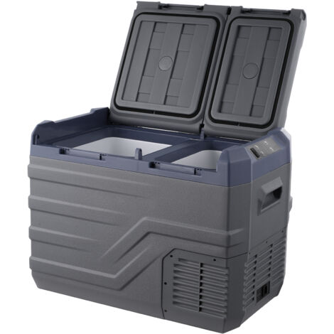 Mophorn Autokühlschrank, 32 l tragbarer Dual-Zone-Gefrierschrank, 12-Volt-Kühlschrank, -4℉-68℉ einstellbar, 12/24 V DC & 100-240 V AC Kompressorkühler für Outdoor-Abenteuer, Camping & Wohnmobil