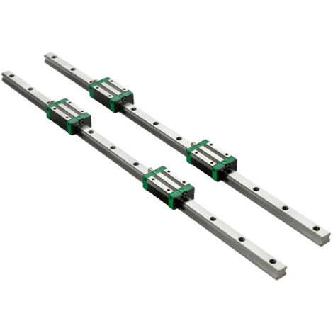 Mophorn 3-teilige Linearschiene 0,78-66 Zoll, inkl. 4 HSR20-Lagerblöcken, Linearbewegungs-Gleitschienen für DIY-CNC-Fräser, Drehmaschinen, Fräsen, passend für X, Y, Z-Achse