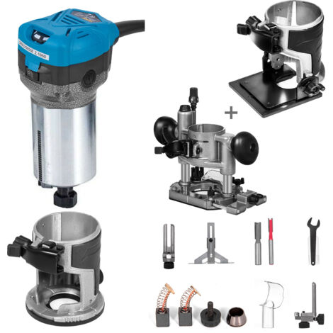 Mophorn Soft Start Compact Router Kit, variable Geschwindigkeit 10000-30000 Rpm, 2 Basen, langlebige Plunge Basis, 710W
