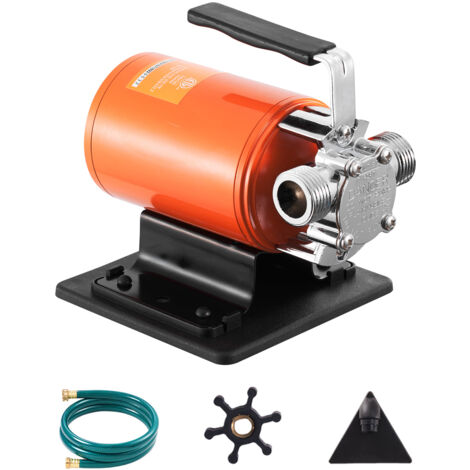 Mophorn Wassertransferpumpe, 12 V, 360 GPH, 1/10 PS, tragbar mit Saugschlauch-Set, für verschiedene Anwendungen (1/5)