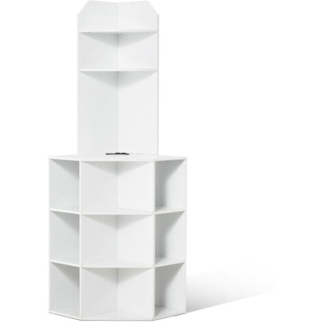 FOREST GRAVITY Hoher Eckschrank - Schlanker Aufbewahrungsschrank Für Bad & Wohnzimmer