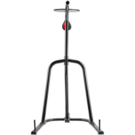 Mophorn 2-in-1 Boxsack-Ständer, Heavy-Duty-Stahl-Workout-Ausrüstung, Einstellbare Höhe Box-und Speed-Bag-Stand, freistehendes Sandsack-Rack, unterstützt bis zu 140 lbs
