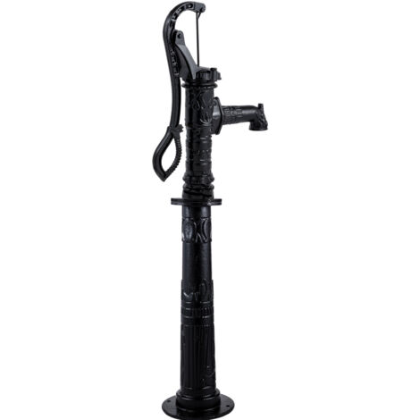 Mophorn Handwasserpumpe mit Ständer, 15,7 x 9,4 x 53,1 Zoll, 26-Zoll-Krugpumpe aus Gusseisen, rustikales Design, voreingestellte 1/2-Zoll-Löcher (1/5)