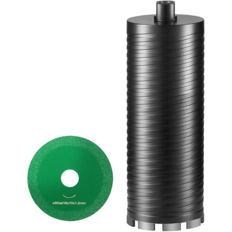 Mophorn-Kernbohrer,4 Zoll Nass-/Trocken-Diamant-Kernbohrer für Ziegel und Blöcke. Beton-Kernbohrer mit Zentrierbohreradapter und Sägeblatt. 9,5 Zoll Bohrtiefe,5/8 Zoll-11 Innengewinde,Laserschweißen