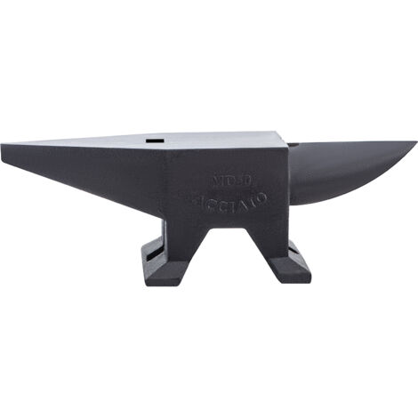 Mophorn 132 Pfund (60 kg) Amboss aus Gusseisen, Einzelhornamboss mit großer Arbeitsplatte, hoher Härte, stabiler Basis, zum Schmieden, Biegen, Formen