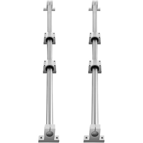 Mophorn Linearführungsschienensatz, SFC16 1000 mm, 2 Stück 39,4 Zoll SFC16-Schienen, 4 Stück SC16-Gleitblöcke, 4 Stück Schienenstützen, Linearsatz für CNC-Automatisierungsmaschinen