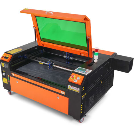 Mophorn 100 W CO2-Lasergravierer, 600 x 900 mm, 800 mm/s, Laserschneider mit Luftunterstützung, kompatibel mit LightBurn, CorelDRAW, Windows, Mac OS