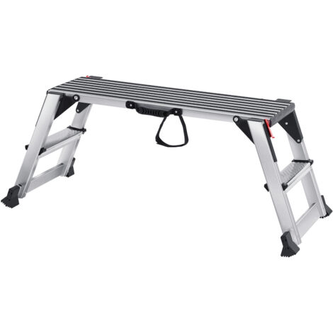 Mophorn Klappbare Arbeitsplattform von, Tragkraft 300 kg, Aluminium-Trockenbauleiter, robuste Werkbank mit rutschfesten Füßen, ideal zum Waschen, Reinigen, Lackieren und Dekorieren von Fahrzeugen