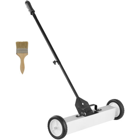 Mophorn 50 Pfund rollende Magnetkehrmaschine, 24 Zoll Schubkehrmaschine mit Teleskopgriff, ideal für Werkstatt, Garage, Hofreinigung