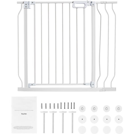Mophorn Babygitter, 29,5 bis 37 Zoll extra breit, 30 Zoll hoch, Hundegitter für Treppen, Türen und das Haus, Easy Step Walk Thru, automatisch schließendes Kindergitter (1/5)
