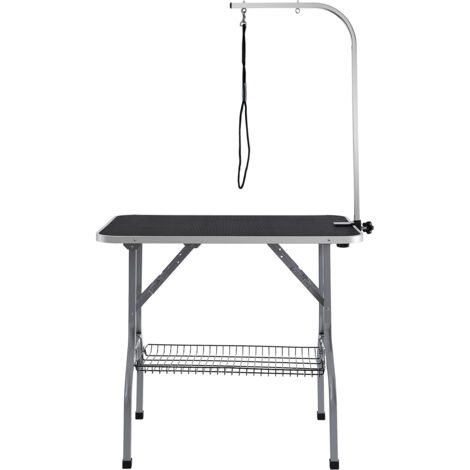 Mophorn-Arm für Tierpflegetisch mit Klemme, 915 x 610 mm, faltbar für mittelgroße und kleine Hunde, inklusive No-Sit-Halter, 149,7 kg Tragkraft