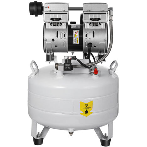 Mophorn 6,6-Gallonen-Vertikal-Luftkompressor, ultraleise, ölfrei, 30-Liter-Tank, 850 W, geräuscharmer, geräuscharmer Kompressor