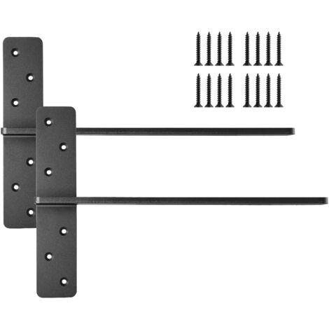 Mophorn Regalhalterungen, 2 Stück, Tragkraft 90 kg, robuste Regalhalter 457,2x73,5x304,8 mm, Regalträger aus Stahl für Regale, wandmontierte Halterungsbeschläge für Arbeitsplatten mit Schrauben (1/5)