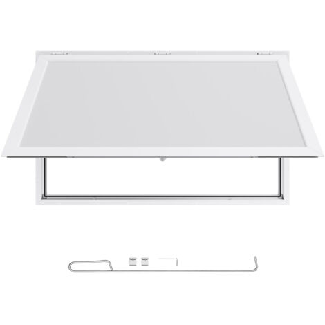 Mophorn Imbissfenster (1524 x 915 mm), Servicefenster mit Aluminiumrahmen für Verkaufsanhänger, Servierfenster mit 85°-Öffnungswinkel für Foodtrucks, wasserabweisendes Fenster für Verkaufsstände (1/5)