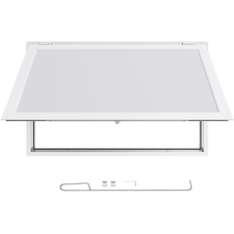 Mophorn Imbissfenster (1346 x 838 mm), Servicefenster mit Aluminiumrahmen für Verkaufsanhänger, Servierfenster mit 85°-Öffnungswinkel für mobile Verkaufswagen, wasserabweisendes Fenster für (1/5)