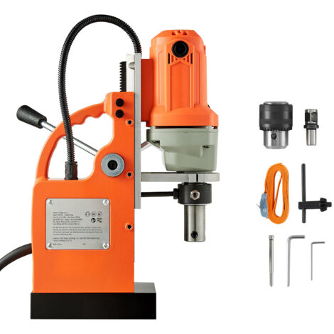 Mophorn Magnetische Bohrmaschine 1200 W, 38 mm Bohrkapazität, 10000 N Haftkraft, 900 U/min Drehzahl, Weldonschaft und effektive Kühlung, geeignet für Metallbearbeitung und Heimwerkerprojekte (1/5)
