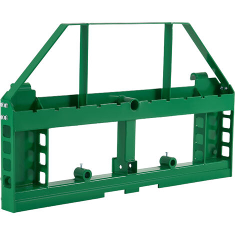 Mophorn Kompaktlader-Zubehör, 1814 kg, 1270 x 150 x 752 mm Palettengabelrahmen mit 50,8 mm Anhängerkupplung und Speerhülsen, kompatibel mit John Deere Ladern mit Schnellbefestigung, nur Rahmen