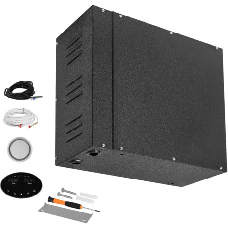 Mophorn Dampfgenerator 7,5 kW, Dampfduschsystem mit Steuerung für Sauna, Bad und Spa, automatisches Ablaufsystem mit Schutz vor Überhitzung, Trockenlauf und Überdruck, Schwarz