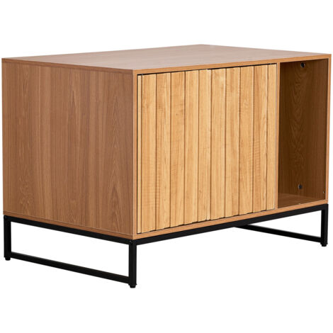 Mophorn Katzenschrank mit Kratzpad und Stauraum, 800x510x568 mm, geeignet für Katzentoiletten, vielseitig einsetzbar im Schlafzimmer oder Wohnzimmer