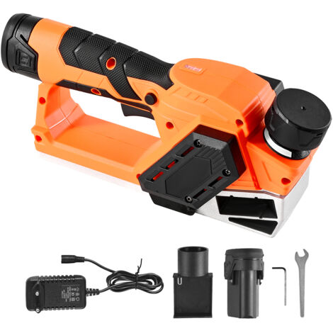 Mophorn Akku-Hobel mit 56 mm Schnittbreite, 14500 U/min, 12 V Lithium-Akku, bürstenloser Motor, einstellbare Schnitttiefe, 2 Klingen, ideal für Holzbearbeitungsprojekte (1/5)