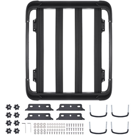 Mophorn Dachgepäckträgerkorb für Autos (1216 x 1020 x 142 mm), universeller Dachkorb aus rostfreiem legiertem Stahl mit einer Tragkraft von bis zu 68 kg, geeignet für SUV und Lkw