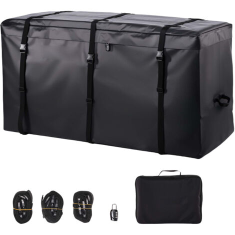 Mophorn Wasserdichte 840D-PVC Gepäckträgertasche für Anhängerkupplung (0,71 m³), Aufbewahrungstasche für Ladeflächen von Lkws mit verstärkten Gurten für Autos, SUVs, Vans in Schwarz
