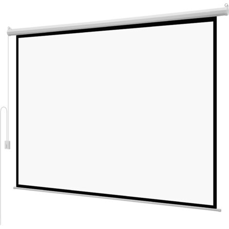 Mophorn Motorisierte Projektionsleinwand, 120 Zoll 4:3 Format, 4K 1080p HD, Leinwand mit Fernbedienung, automatische Rolloleinwand für Heimkino und Büroanwendungen