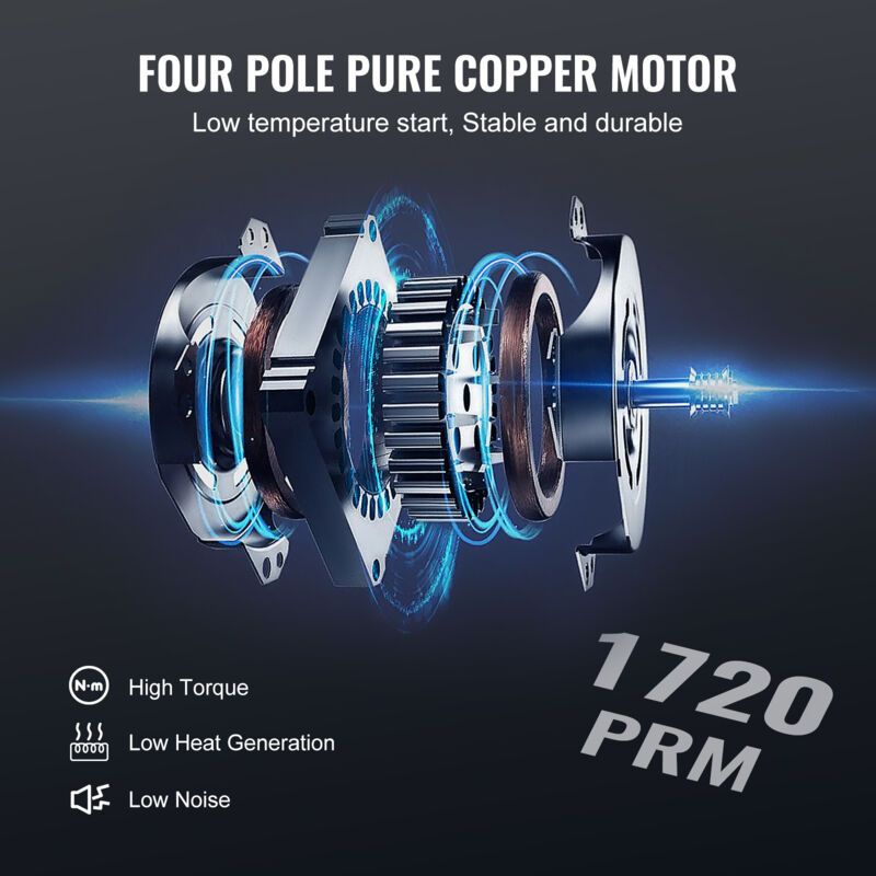 VEVOR Pompa Vuoto Aria Condizionata,136 L/min,1/3 HP Pompa Vuoto Per - 7