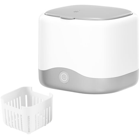 Mophorn Pulitore ad ultrasuoni,pulitore per apparecchi ortodontici da 200ml con luce UV,macchina per la pulizia da 30W per apparecchi ortodontici,paradenti,gioielli,spazzolini da denti,testina (1/5)