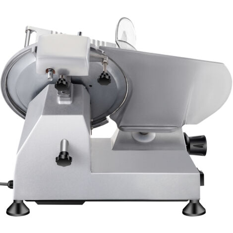 Mophorn Affettatrice per carne commerciale, affettatrice elettrica per salumi da 240 W con lama in acciaio al carbonio da 10 pollici, 350-400 giri/min, spessore regolabile da 0 a 0,47 pollici