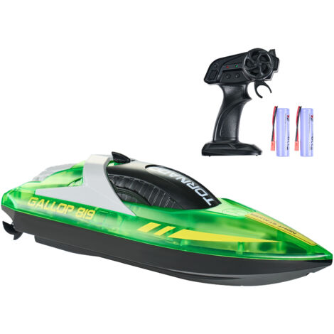 Barca Raddrizzamento Automatico Barca Telecomandata 2.4GHz Con LED - Motoscafo RC 10km/h Per Piscine E Laghi, Regalo Adulti E Bambini Motoscafo Radiocomandato Professionale - Foto 10