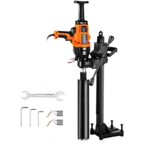 Mophorn Trapano a carotaggio , diametro di foratura 0,8 - 6,3 pollici, robusto portatile da 2000 W con supporto e punta, bagnato/asciutto, per calcestruzzo, mattoni, marmo