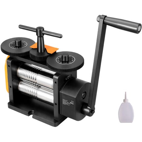 Laminatoio Manuale Per Gioielli - 75 Mm, Con Rulli Intercambiabili Per Laminare Metalli, Ideale Per Fai Da Te E Riparazioni - Foto 3