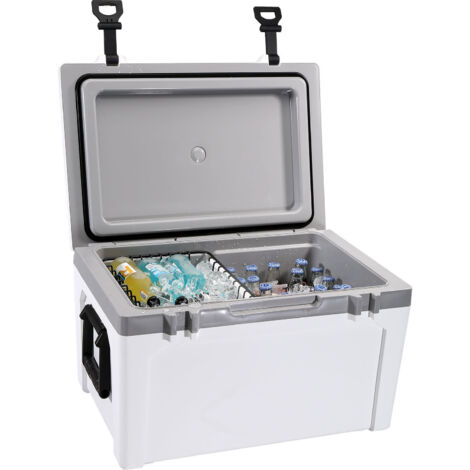 Mophorn 52 qt Frigorifero portatile isolato, contenitore per ghiaccio resistente, contiene 50 lattine per campeggio, spiaggia, picnic, viaggi, mantiene il ghiaccio per 6 giorni