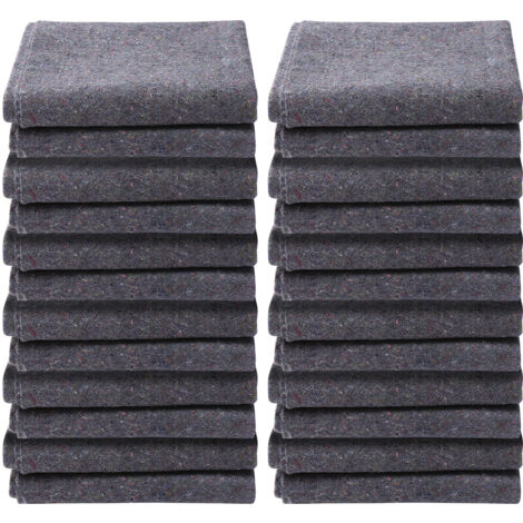 Mophorn Coperte da trasloco, 72" x 54", 21 libbre/dz, 12 confezioni di cuscinetti in cotone riciclato, resistenti per la protezione di mobili e pavimenti