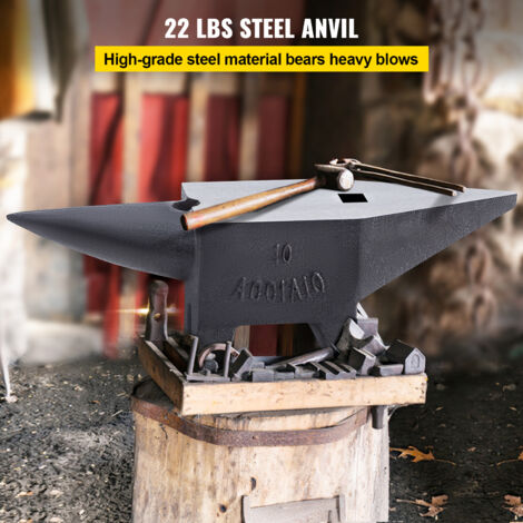 Incudine in ghisa, 55 Lbs (25 kg) con piano di lavoro da 21,8 x