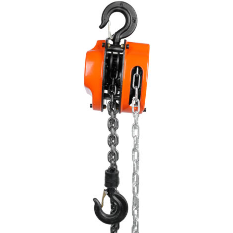 Paranco A Leva Manuale 3/4 Tonnellate (1650 Lbs) - Catena G80 Da 10 Piedi, Arancione - Foto 3