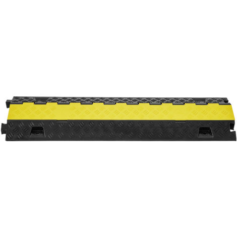 Rampa Copricavi Resistente Per Auto E Pedoni – Carico 907 Kg, PVC Antiscivolo, Canale 2,5x1,5 Cm, Modulare E Facile Da Installare