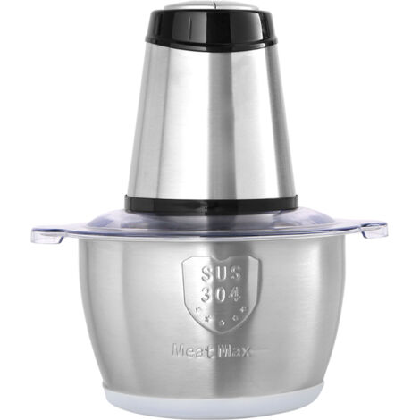 YASHE Robot Da Cucina 2 Ciotole In Vetro E Acciaio, Tritatutto Elettrico 500W Con 2 Velocità E Lame Extra, Per Carne E Verdure