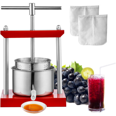 VEVOR Pressa Manuale Per Vino Di Frutta Cesto In Legno - Foto 10