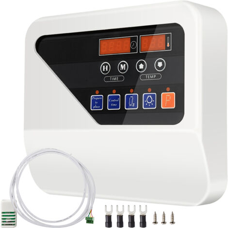 Mophorn Controller per riscaldatore esterno per sauna 3KW-9KW Unita di controllo della temperatura temporale 104-221℉ Stufa per sauna