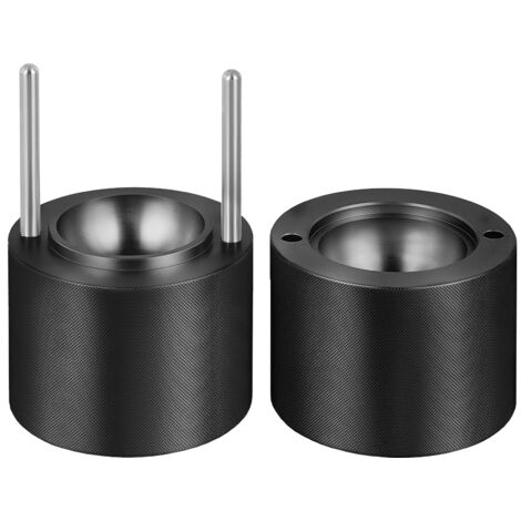 Mophorn 2.4" Pressa per palline di ghiaccio, Kit per la produzione di sfere di ghiaccio in lega di alluminio per aeromobili, stampo per palline di ghiaccio da 60 mm con pinza e vassoio raccogli gocce