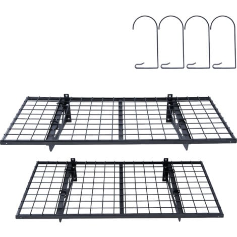 Scaffali Per Garage VEVOR - 2 Pezzi, 91.5x61 Cm, Capacità 113.4 Kg, Montaggio A Parete - Foto 6