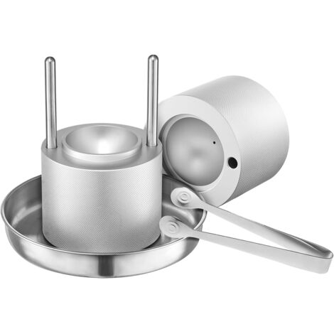 Mophorn Pressa per palline di ghiaccio, macchina per palline di ghiaccio da 2,1", kit in alluminio aeronautico per sfere da 53 mm, include pinza e vassoio raccogli gocce, per whisky e cocktail (1/5)