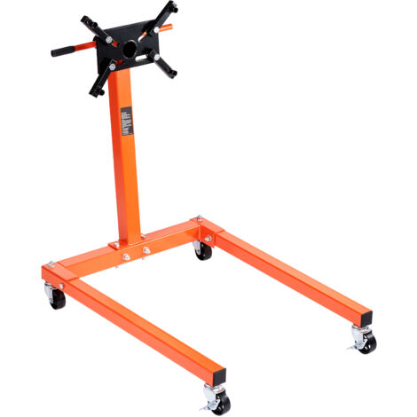 Mophorn Supporto motore,supporto motore rotante da 1300 libbre con testa regolabile a 360°,supporto blocco motore in acciaio con vassoio,4 rotelle e bracci regolabili per la manutenzione del veicolo (1/5)